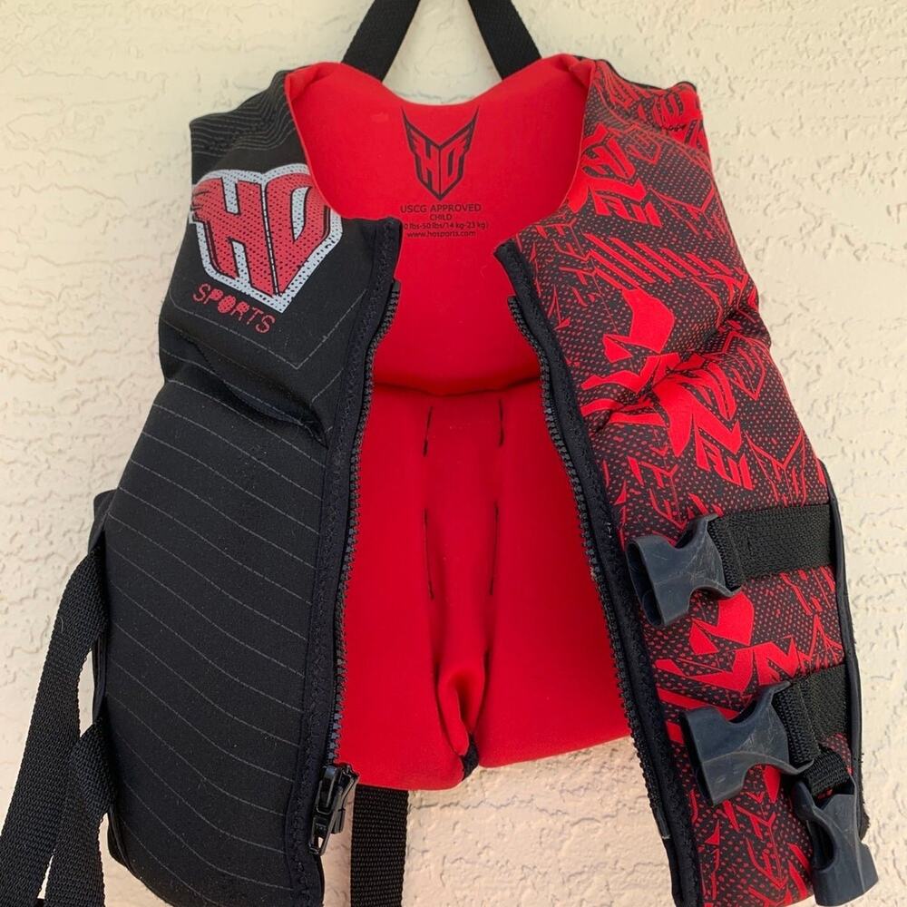 HD Sports Red Children’s Life Vest 30-50lbs